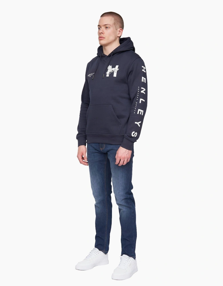 Henleys Kilhen Hoodie Mens Navy