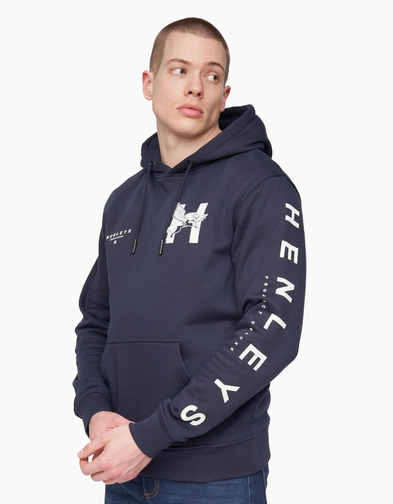 Henleys Kilhen Hoodie Mens Navy