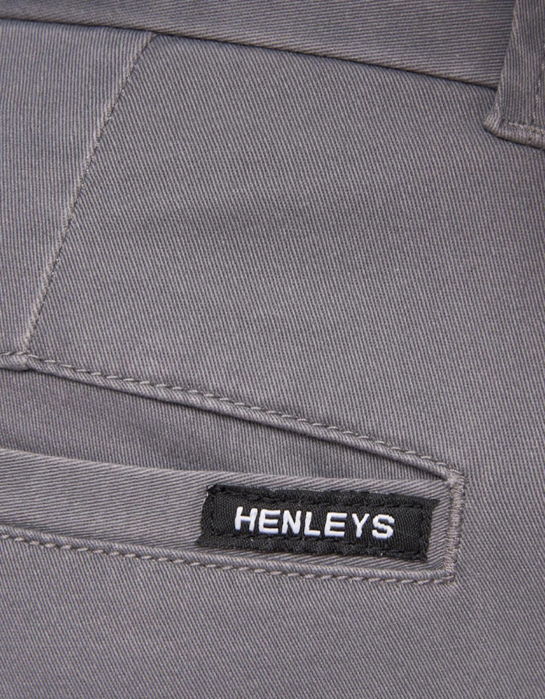 Henleys Visit Chinos Mens Grey