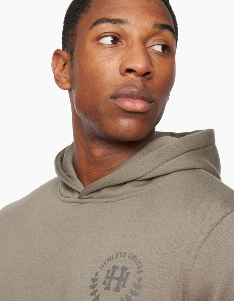 Henleys Alston Hoodie Mens Khaki