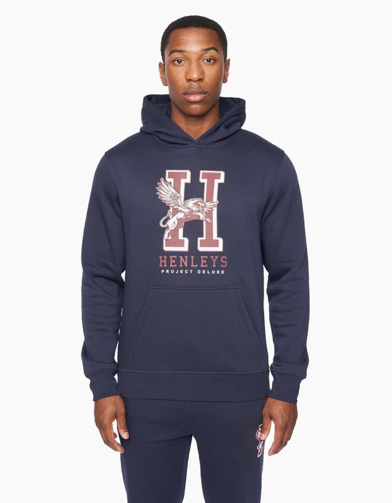 Henleys Belton Hoodie Mens Navy
