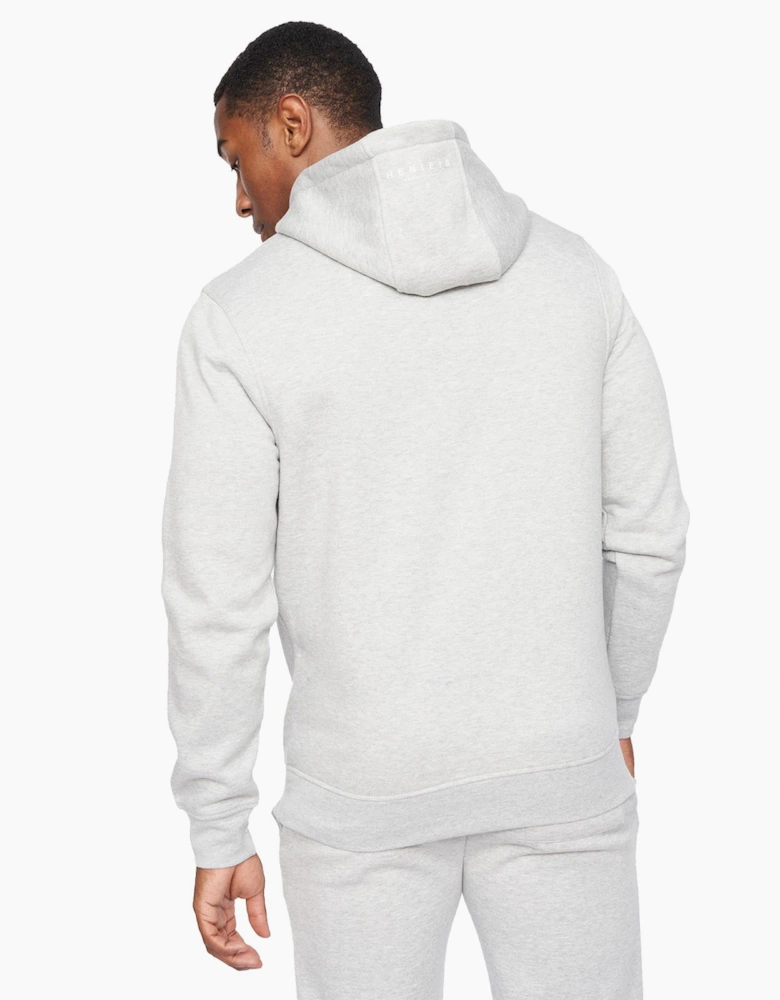 Henleys Belton Hoodie Mens Grey Marl