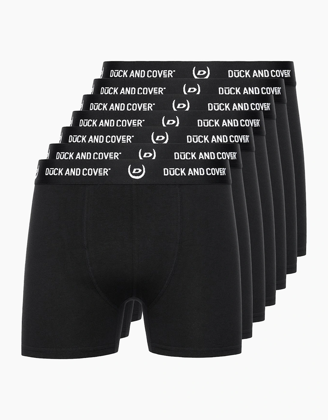 Duck And Cover Anvilli 7pk Boxer Shorts Mens Black