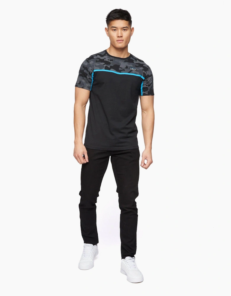 Crosshatch Buraca Slim Fit Jeans Mens Black