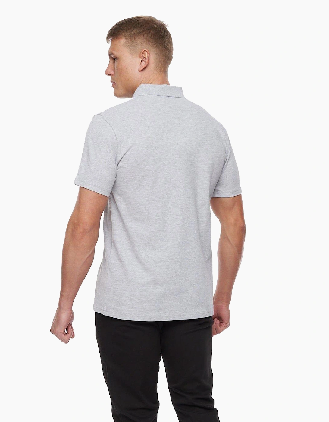 Bewley & Ritch Barden Polo Mens Grey Marl