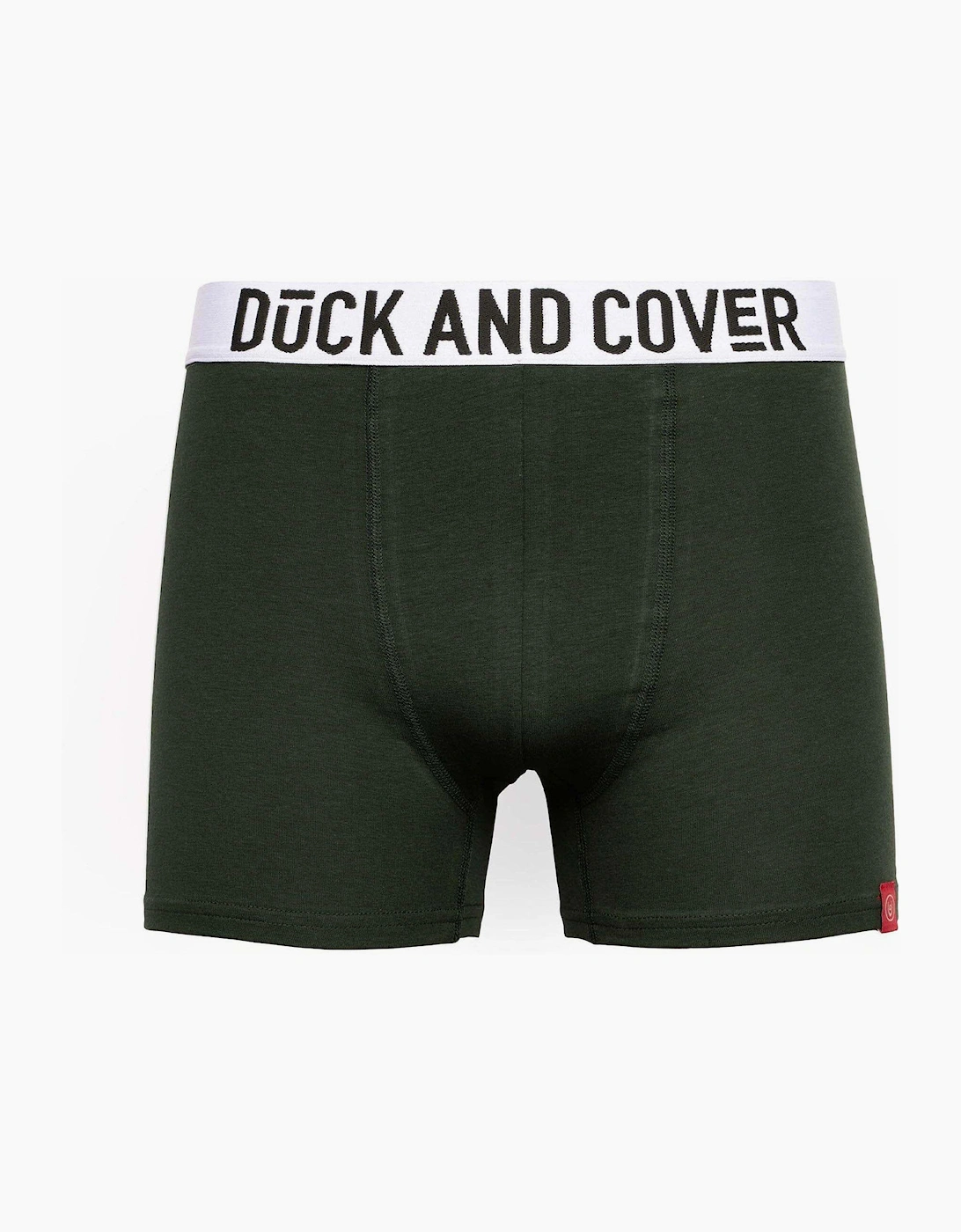 Duck And Cover Galton 2pk Boxer Shorts Mens Green / Navy