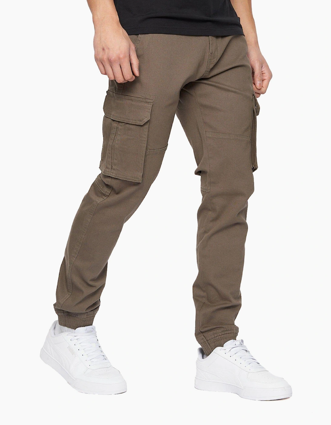 Crosshatch Frentons Cargo Pants Mens Khaki