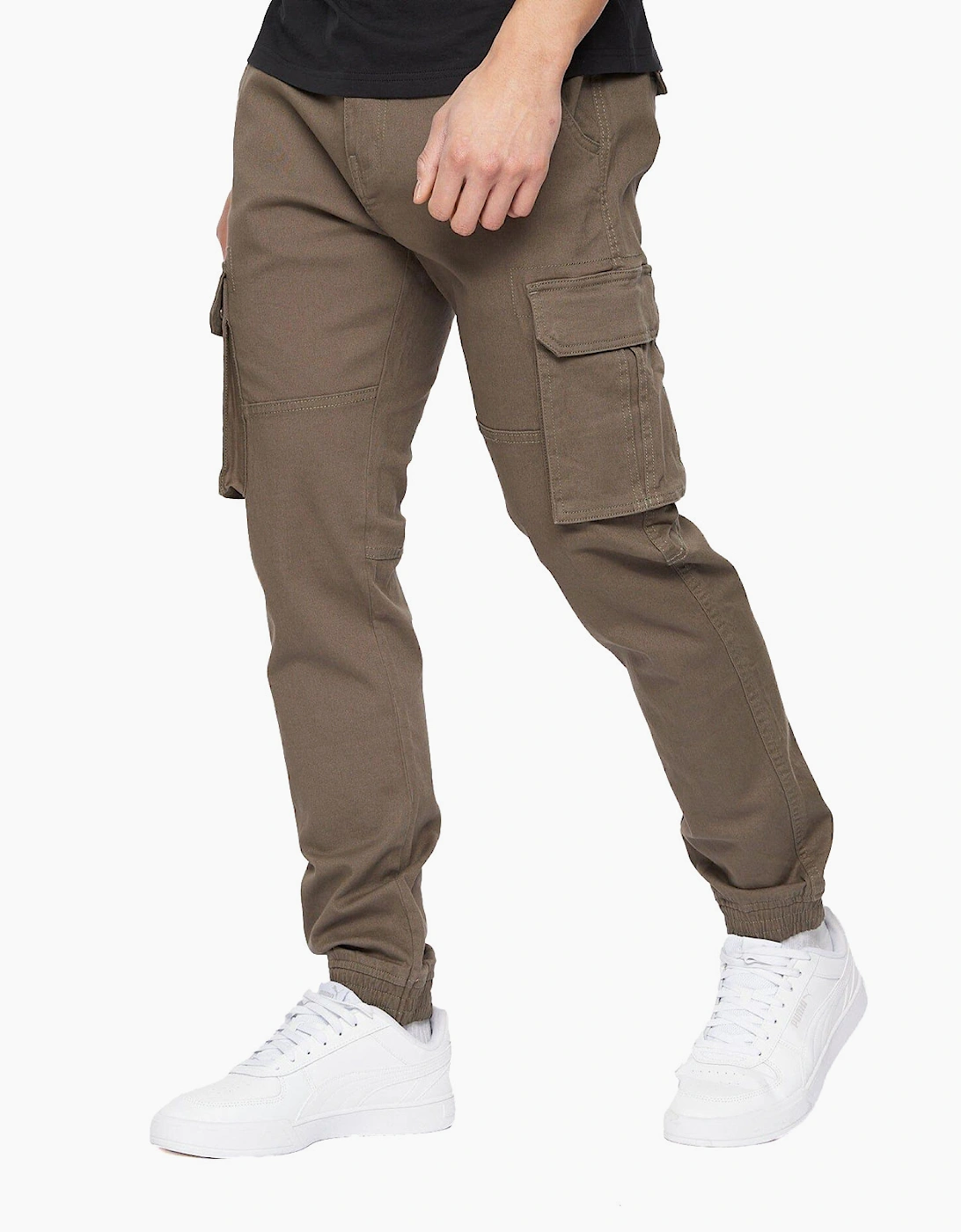 Crosshatch Frentons Cargo Pants Mens Khaki