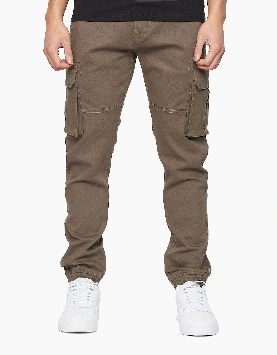 Crosshatch Frentons Cargo Pants Mens Khaki