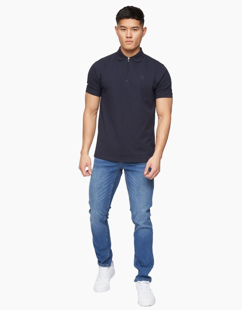 Crosshatch Malcolm Slim Fit Jeans Mens Stone Wash