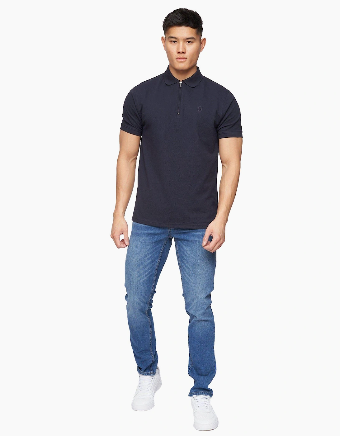 Crosshatch Malcolm Slim Fit Jeans Mens Stone Wash