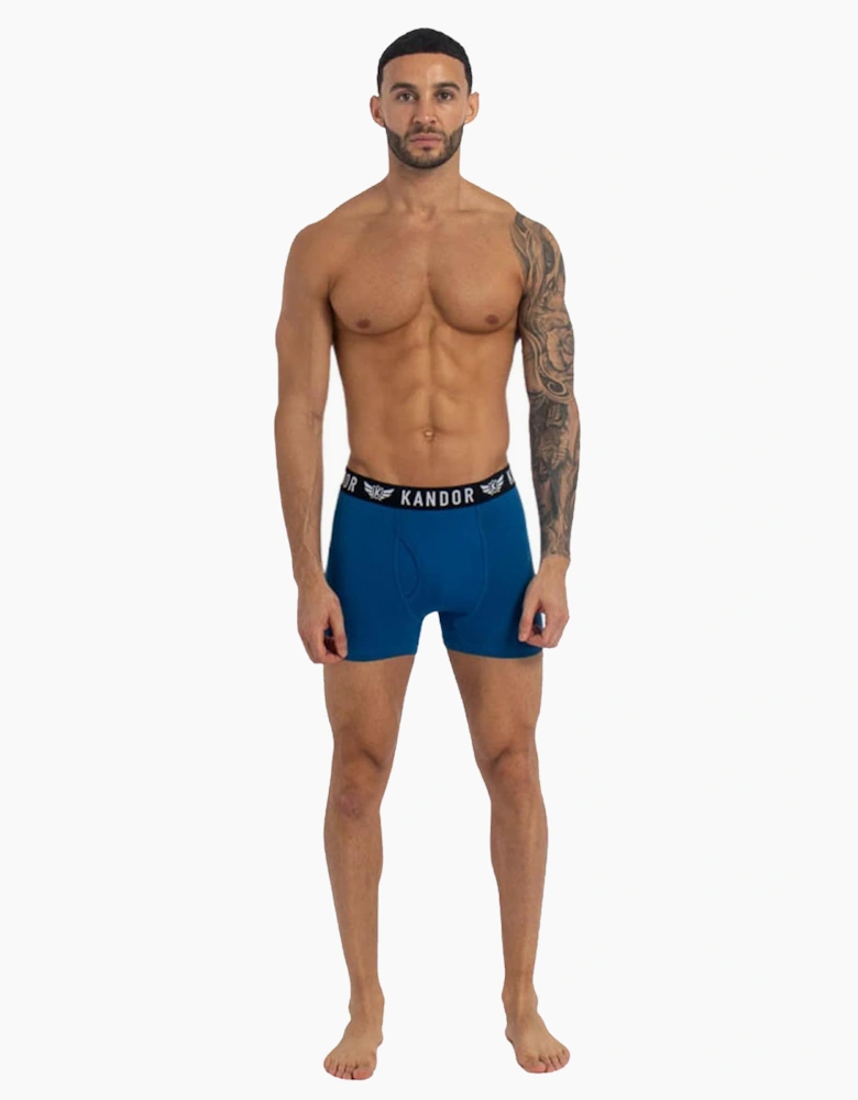 Kandor Bambers 7pk Boxer Shorts Mens Orange / Assorted