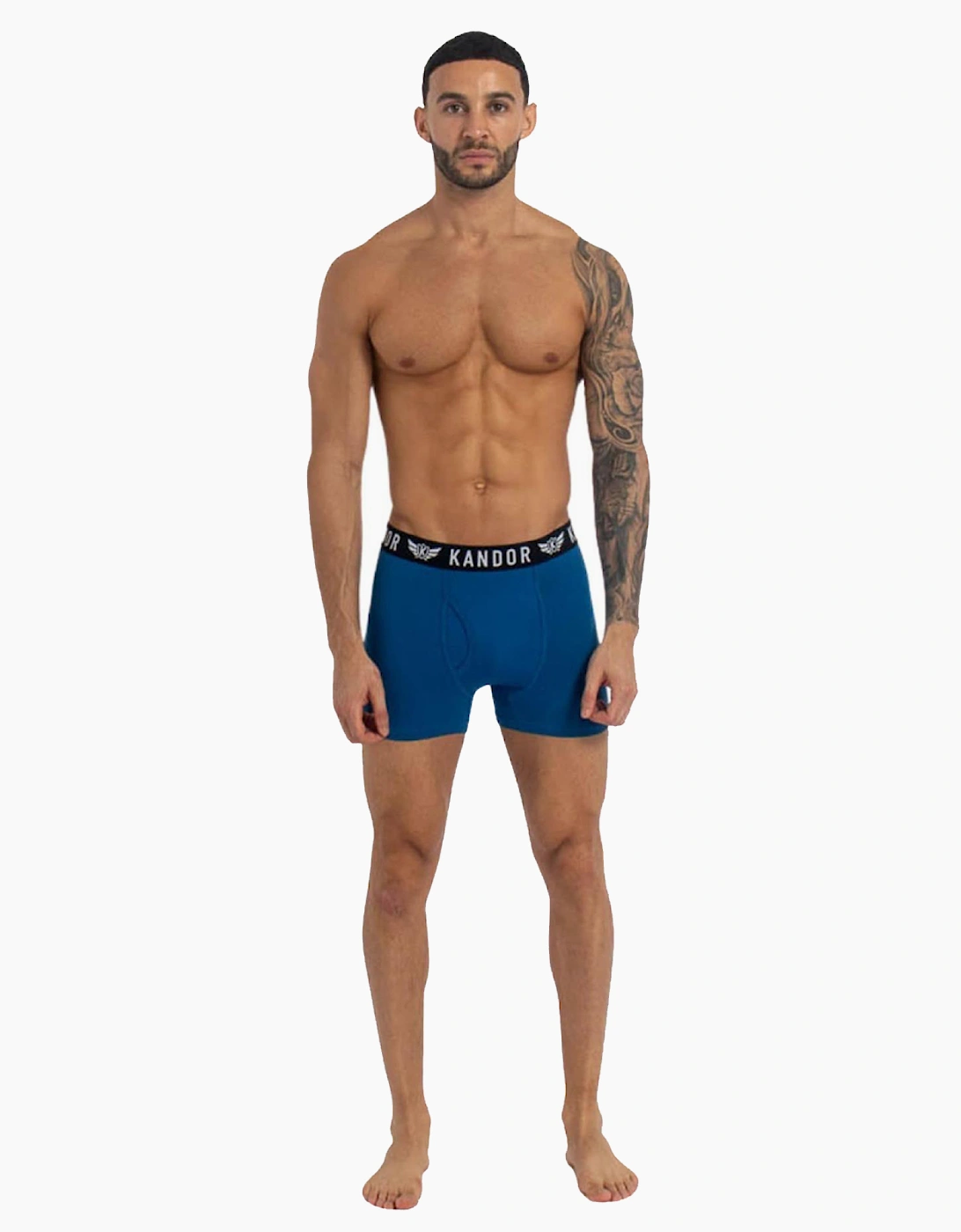 Kandor Bambers 7pk Boxer Shorts Mens Orange / Assorted