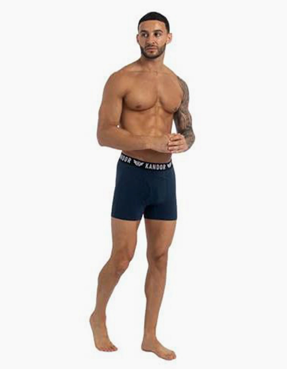 Kandor Bambers 5pk Boxer Shorts Mens Assorted / Multicolour