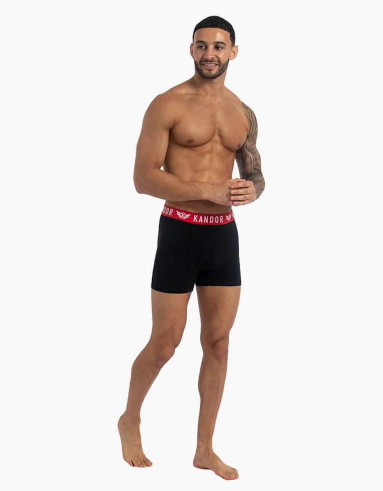 Kandor Bambers 7pk Boxer Shorts Mens Blue / Red / Multicolour