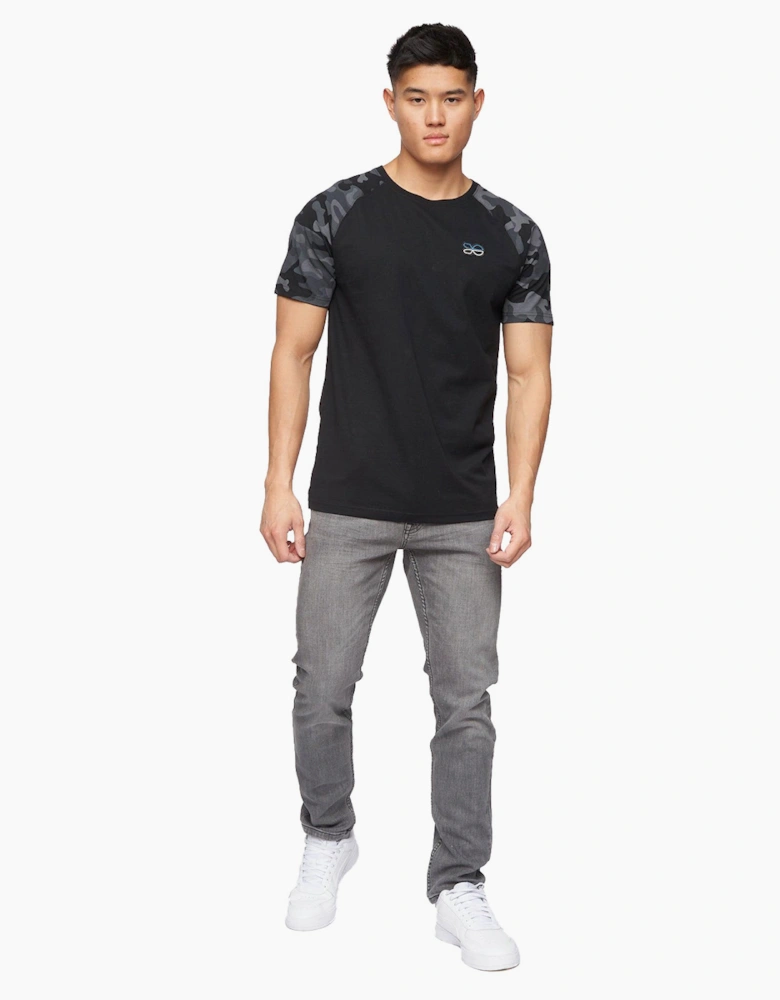 Crosshatch Malcolm Slim Fit Jeans Mens Light Grey Wash
