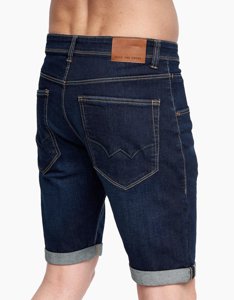Duck And Cover Mustone Denim Shorts Mens Raw Wash