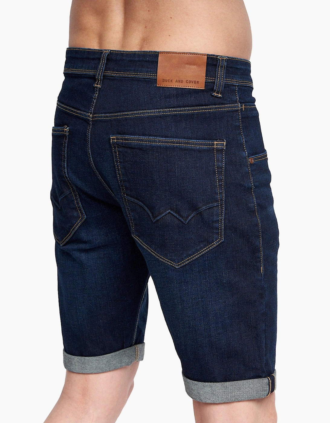 Duck And Cover Mustone Denim Shorts Mens Raw Wash