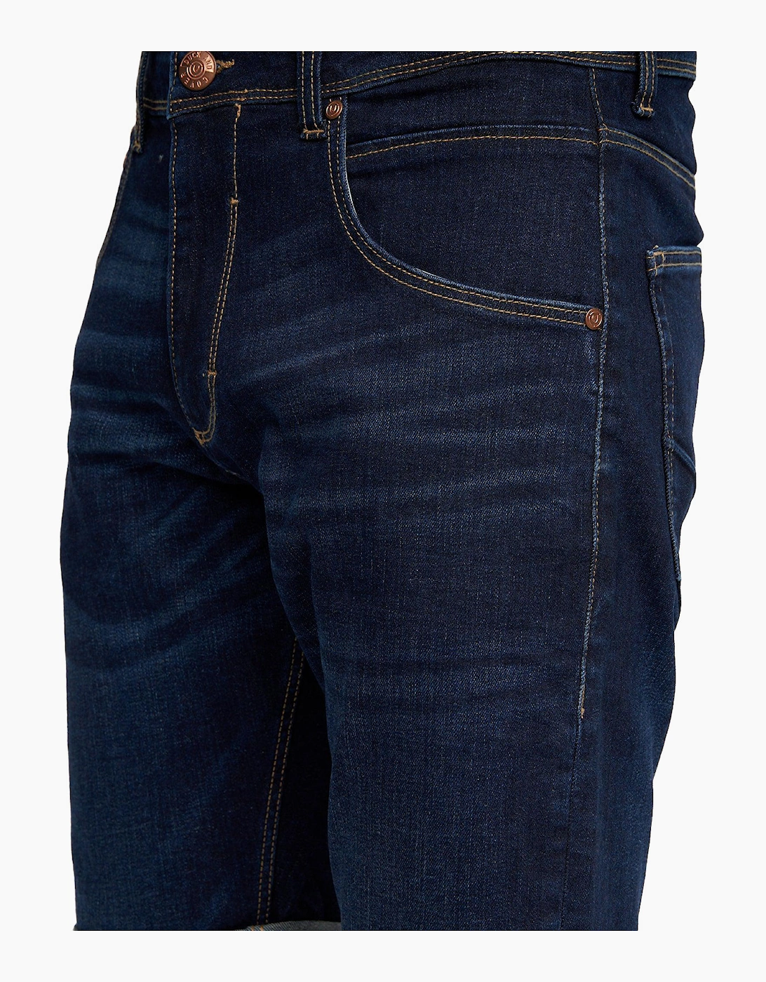 Duck And Cover Mustone Denim Shorts Mens Raw Wash