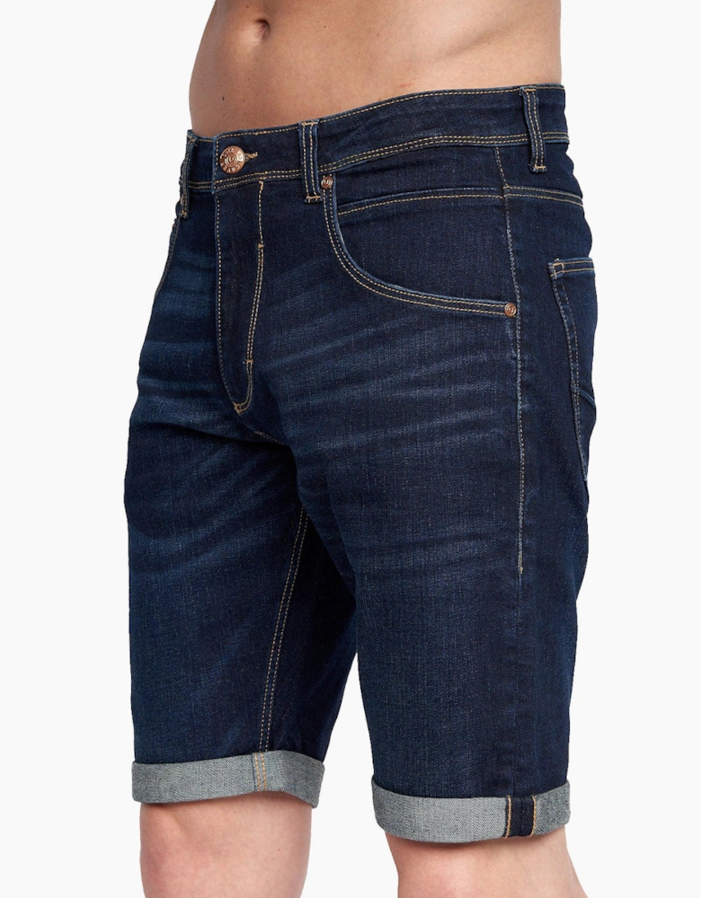 Duck And Cover Mustone Denim Shorts Mens Raw Wash