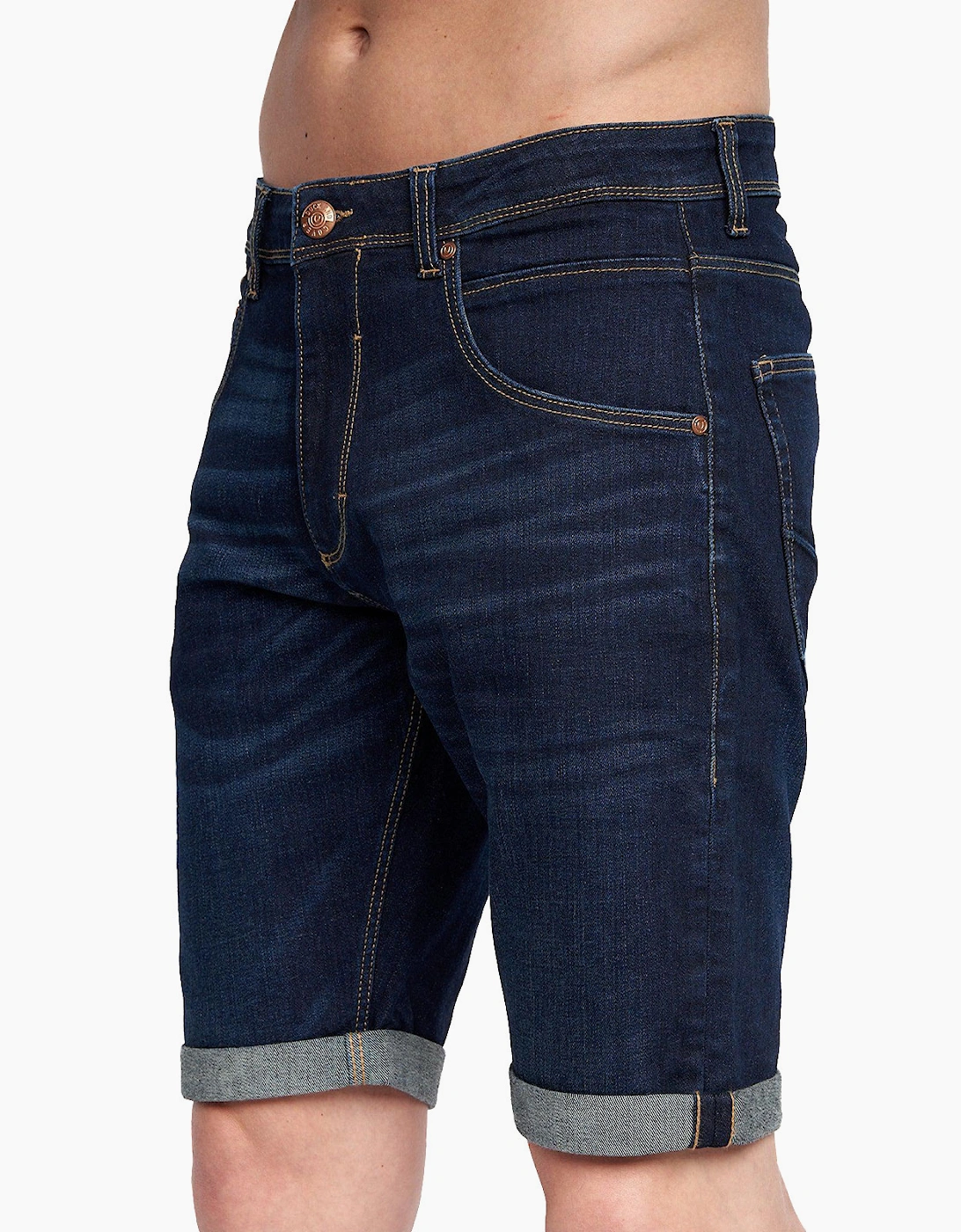 Duck And Cover Mustone Denim Shorts Mens Raw Wash