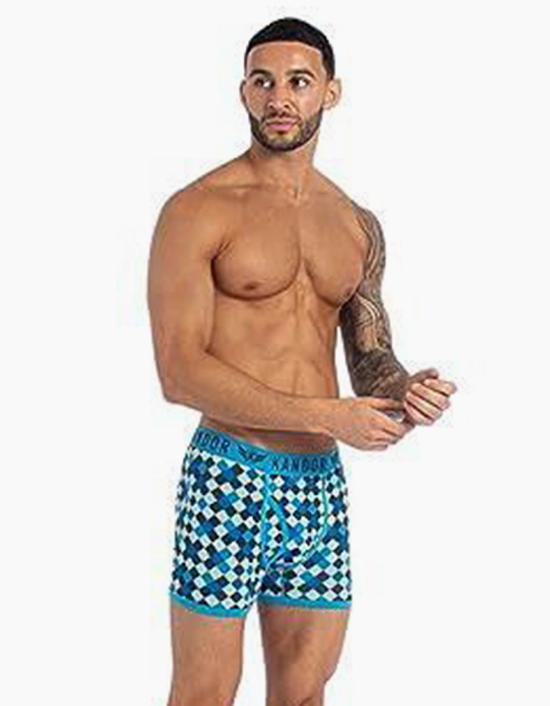 Kandor Jeckers 7pk Boxer Shorts Mens Blue / Navy