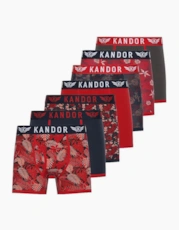 Red / Patterned