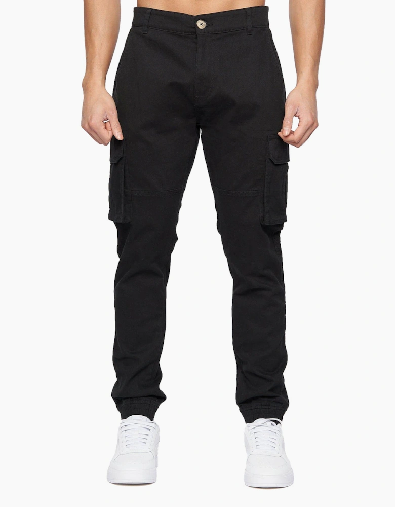 Crosshatch Frentons Cargo Pants Mens Black