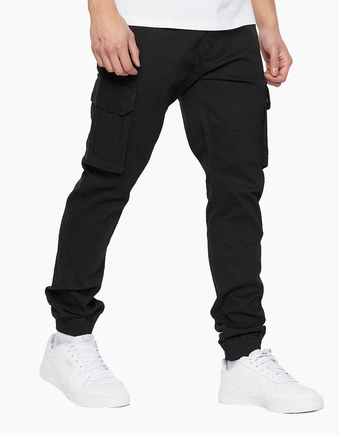 Crosshatch Frentons Cargo Pants Mens Black