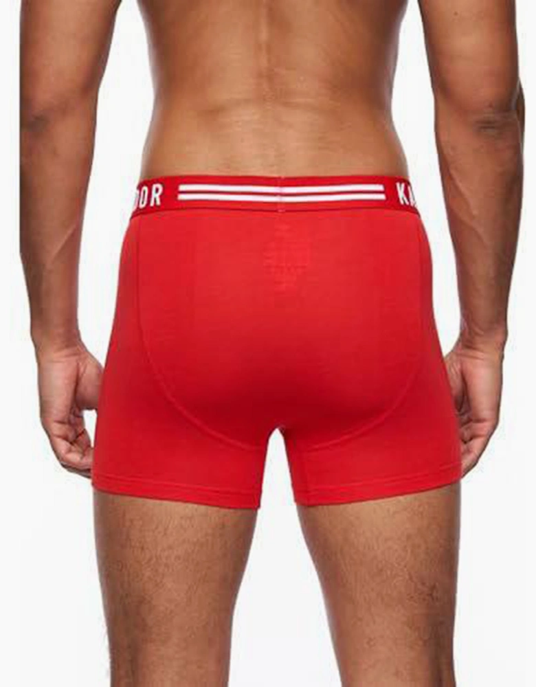 Kandor Bambers 5pk Boxer Shorts Mens Blue / Red / Assorted