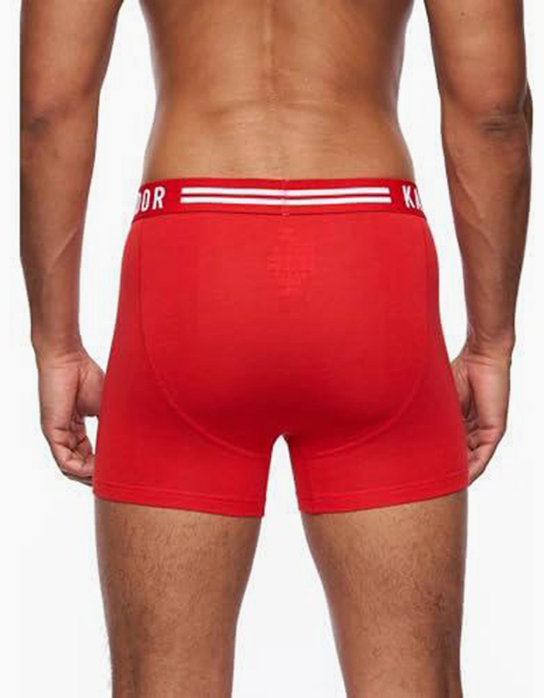 Kandor Bambers 5pk Boxer Shorts Mens Blue / Red / Assorted