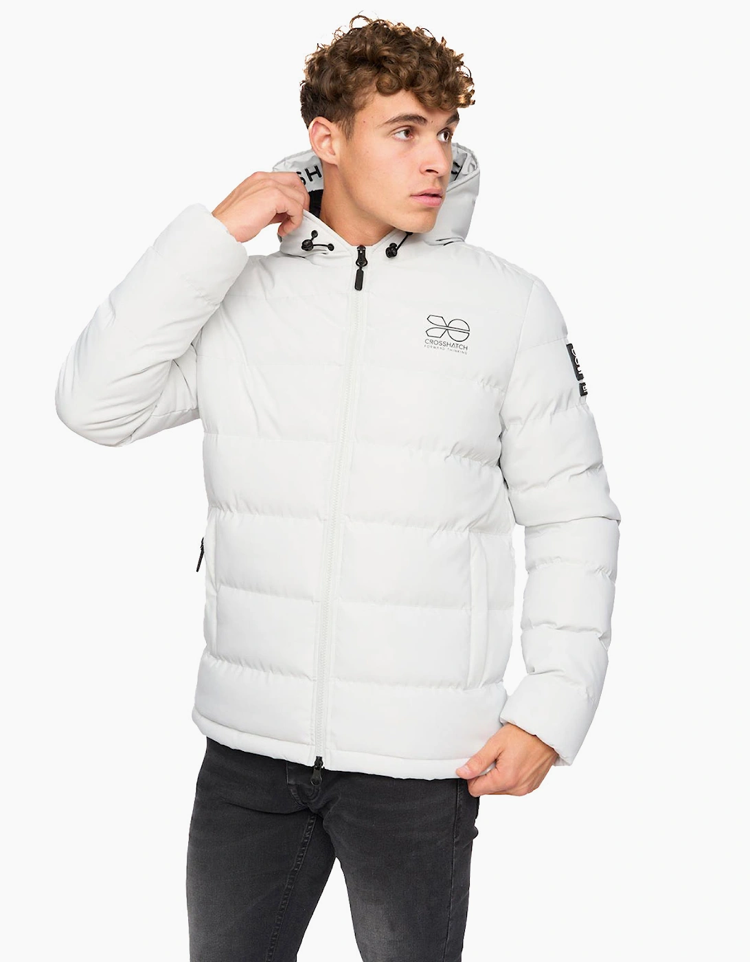 Crosshatch Pitsburg Jacket Mens Putty