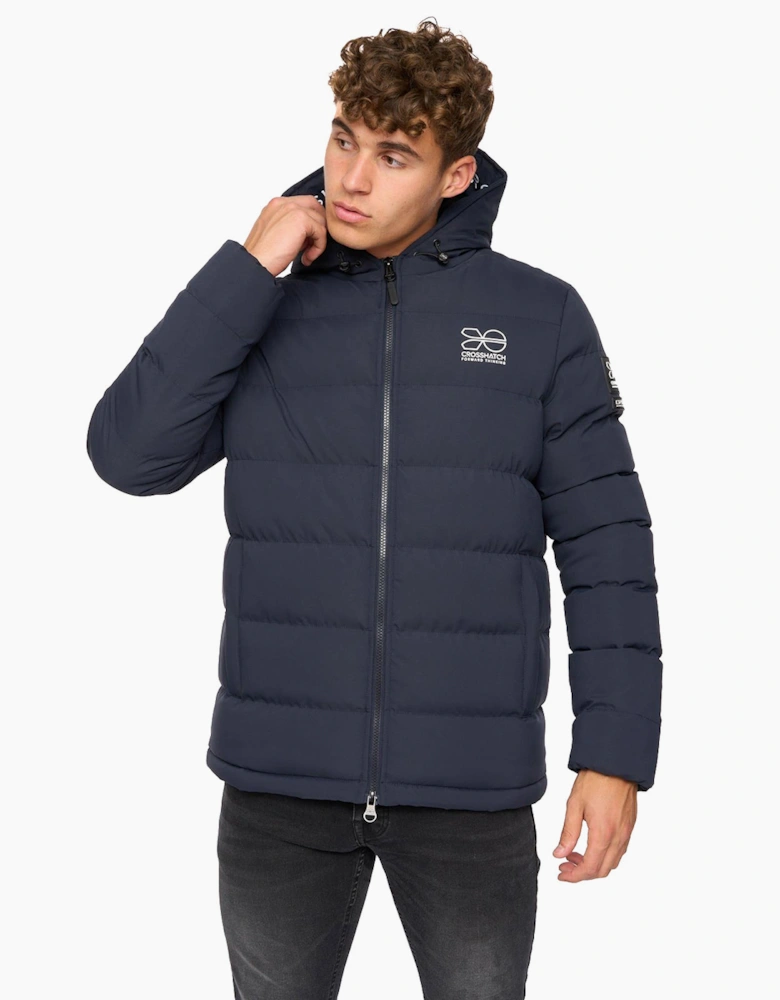 Crosshatch Pitsburg Jacket Mens Navy