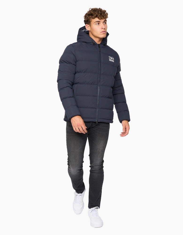 Crosshatch Pitsburg Jacket Mens Navy