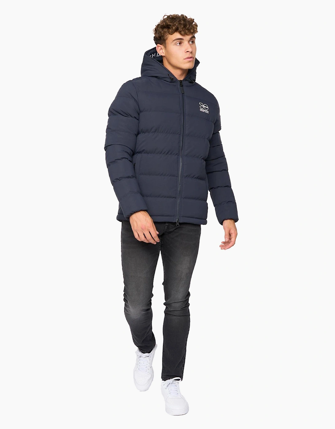 Crosshatch Pitsburg Jacket Mens Navy