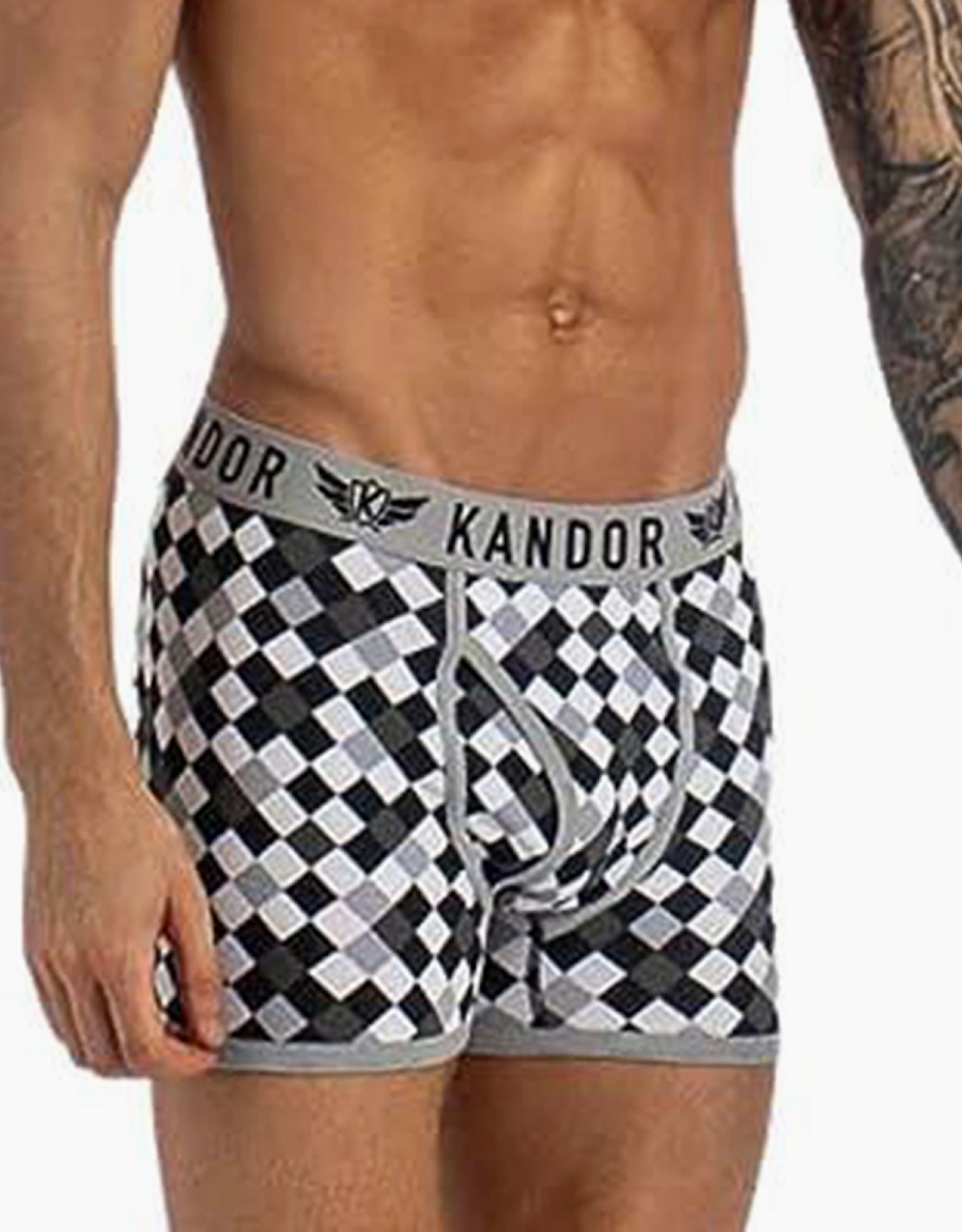 Kandor Jeckers 7pk Boxer Shorts Mens Dark Shadow