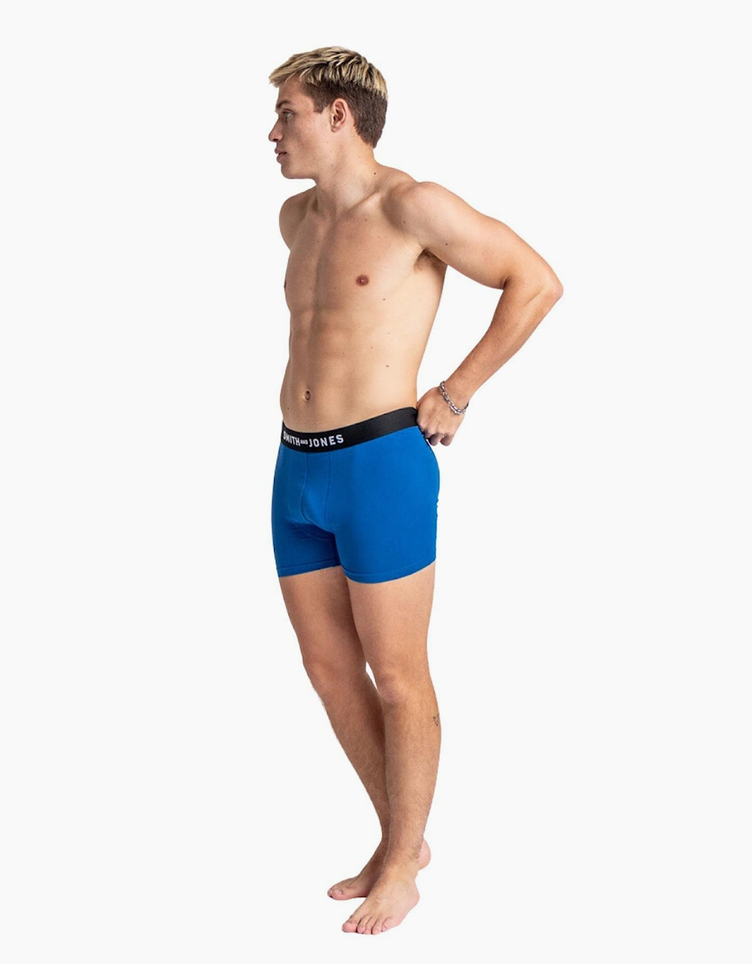 Smith & Jones Tovin 5pk Boxer Shorts Mens Assorted