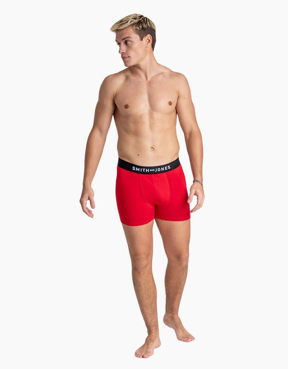 Smith & Jones Tovin 5pk Boxer Shorts Mens Assorted