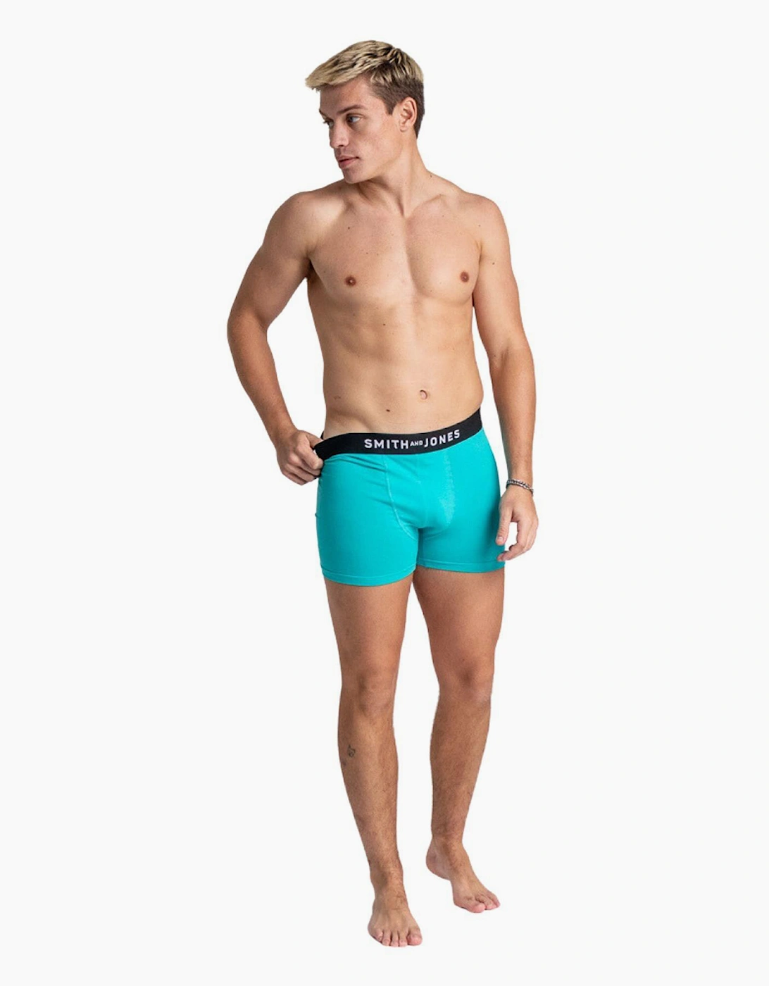 Smith & Jones Tovin 5pk Boxer Shorts Mens Assorted