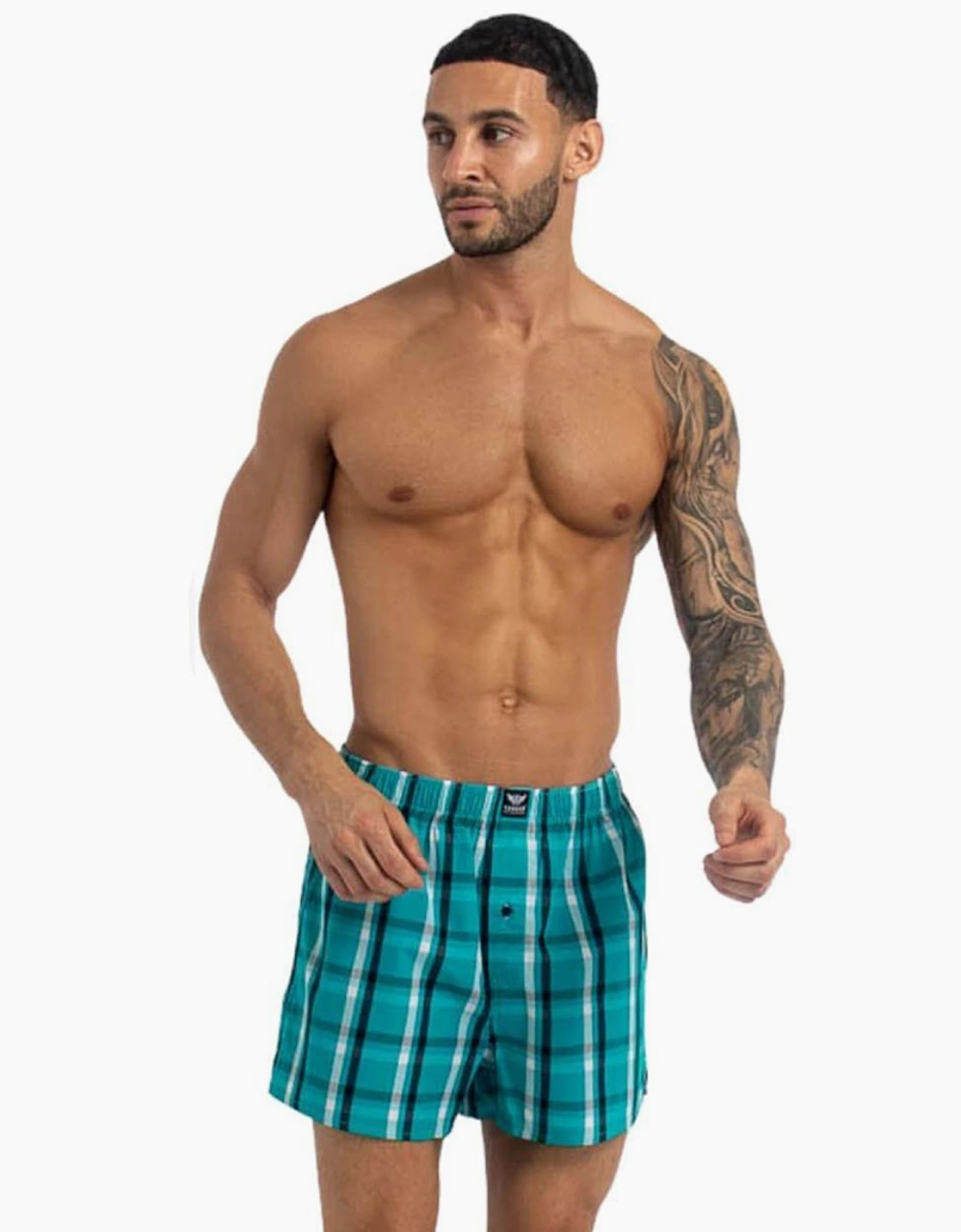 Kandor Hexster 6pk Boxer Shorts Mens Assorted Check