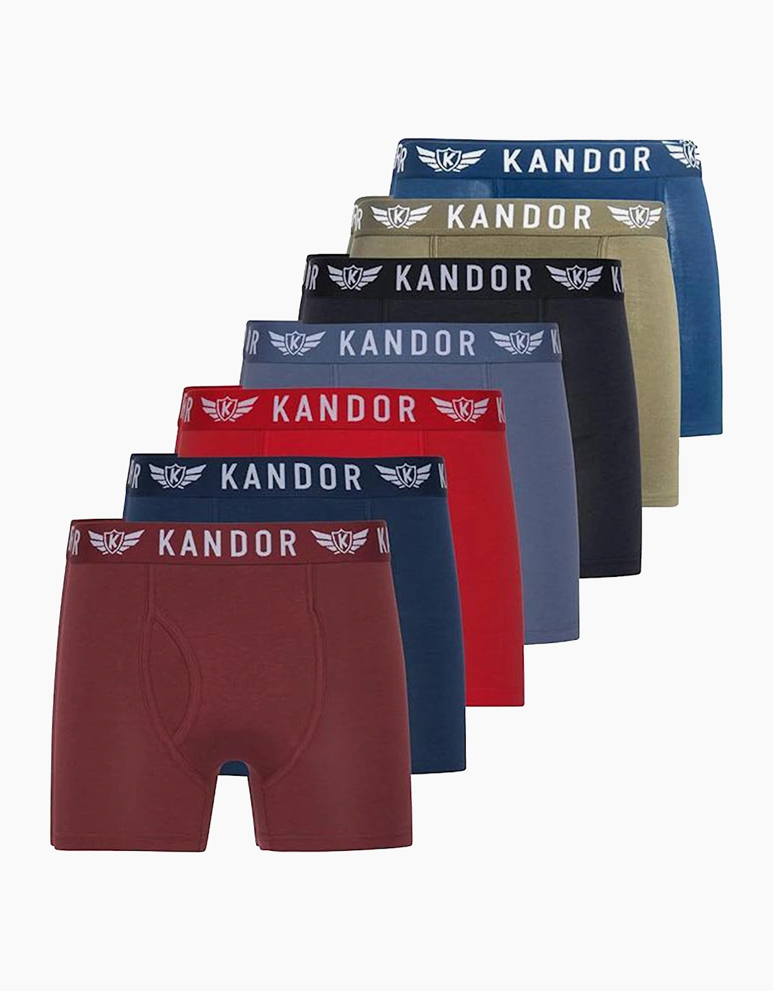 Kandor Quinfly 7pk Boxer Shorts Mens Assorted