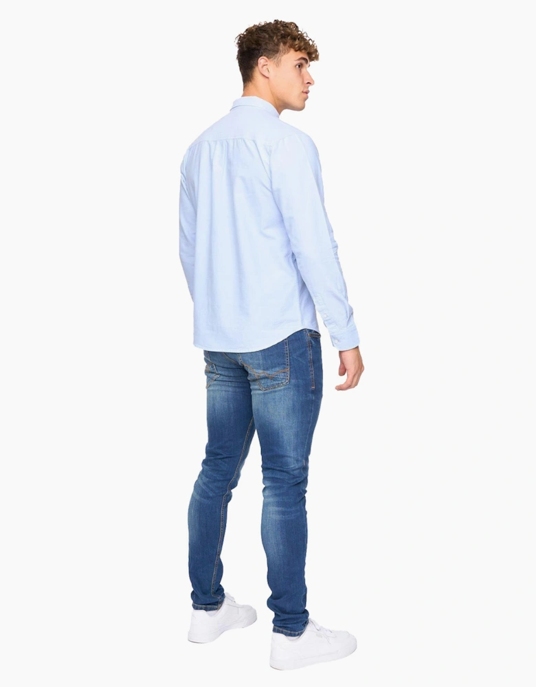 Bewley & Ritch Chatmen Slim Fit Shirt Mens Blue