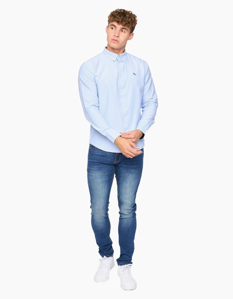 Bewley & Ritch Chatmen Slim Fit Shirt Mens Blue