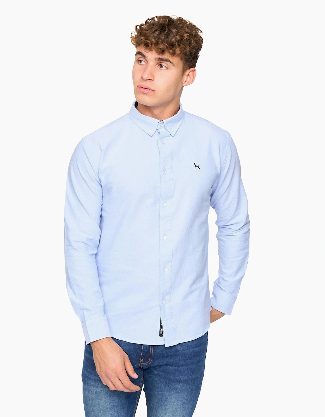 Bewley & Ritch Chatmen Slim Fit Shirt Mens Blue