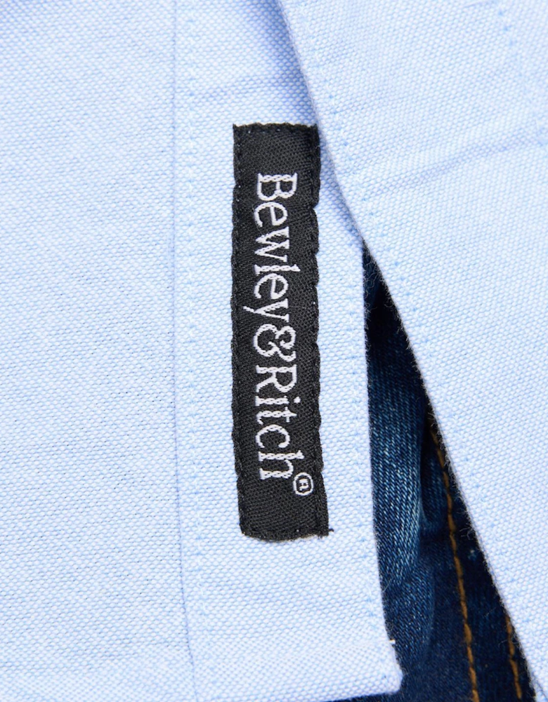 Bewley & Ritch Chatmen Slim Fit Shirt Mens Blue
