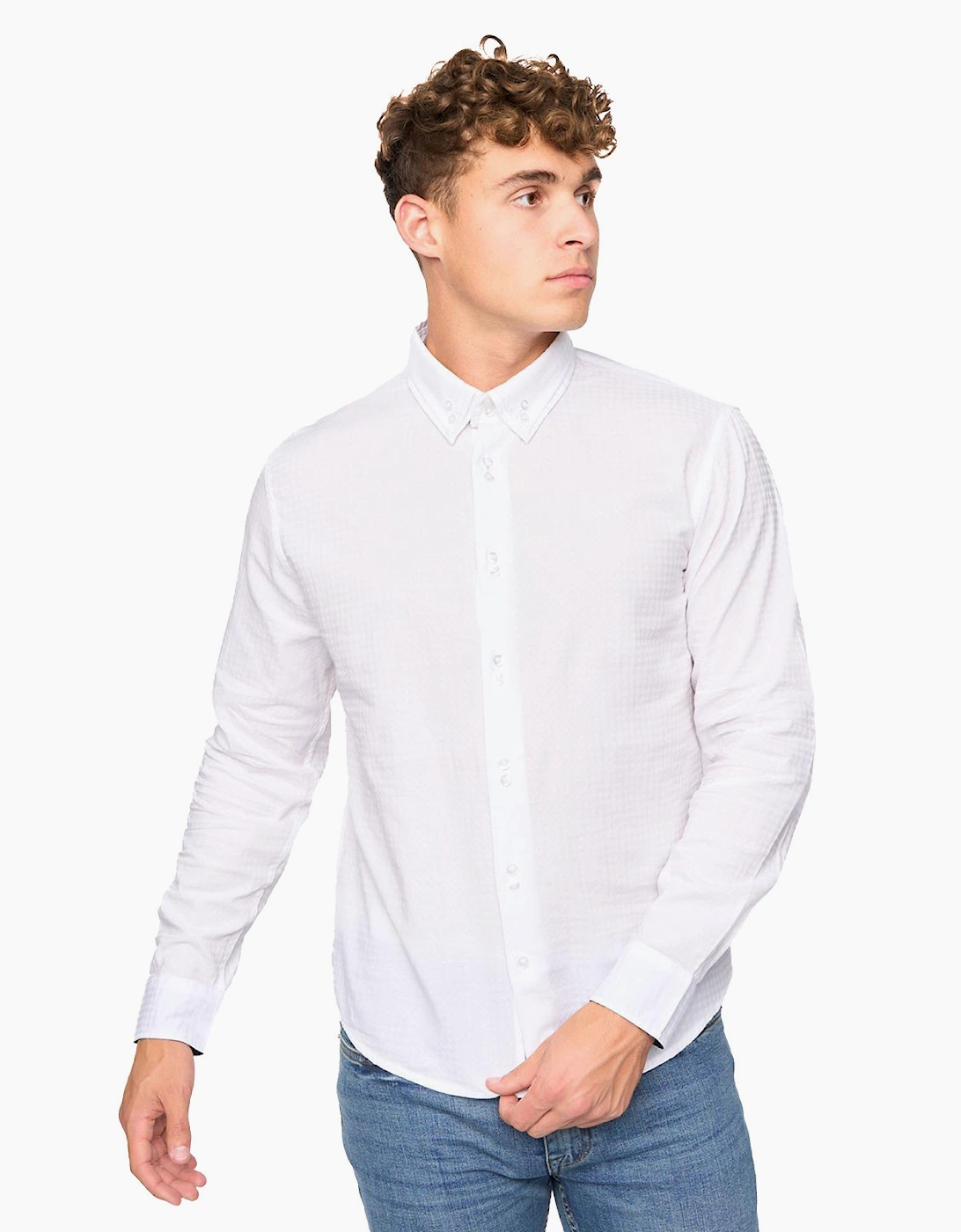 Bewley & Ritch Edgeworth Slim Fit Shirt Mens White