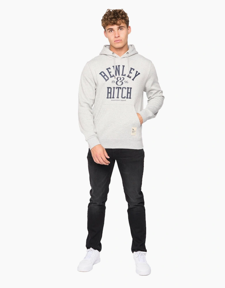 Bewley & Ritch Nuford Hoodie Mens Light Grey