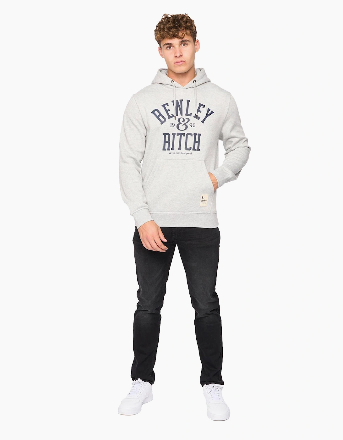 Bewley & Ritch Nuford Hoodie Mens Light Grey