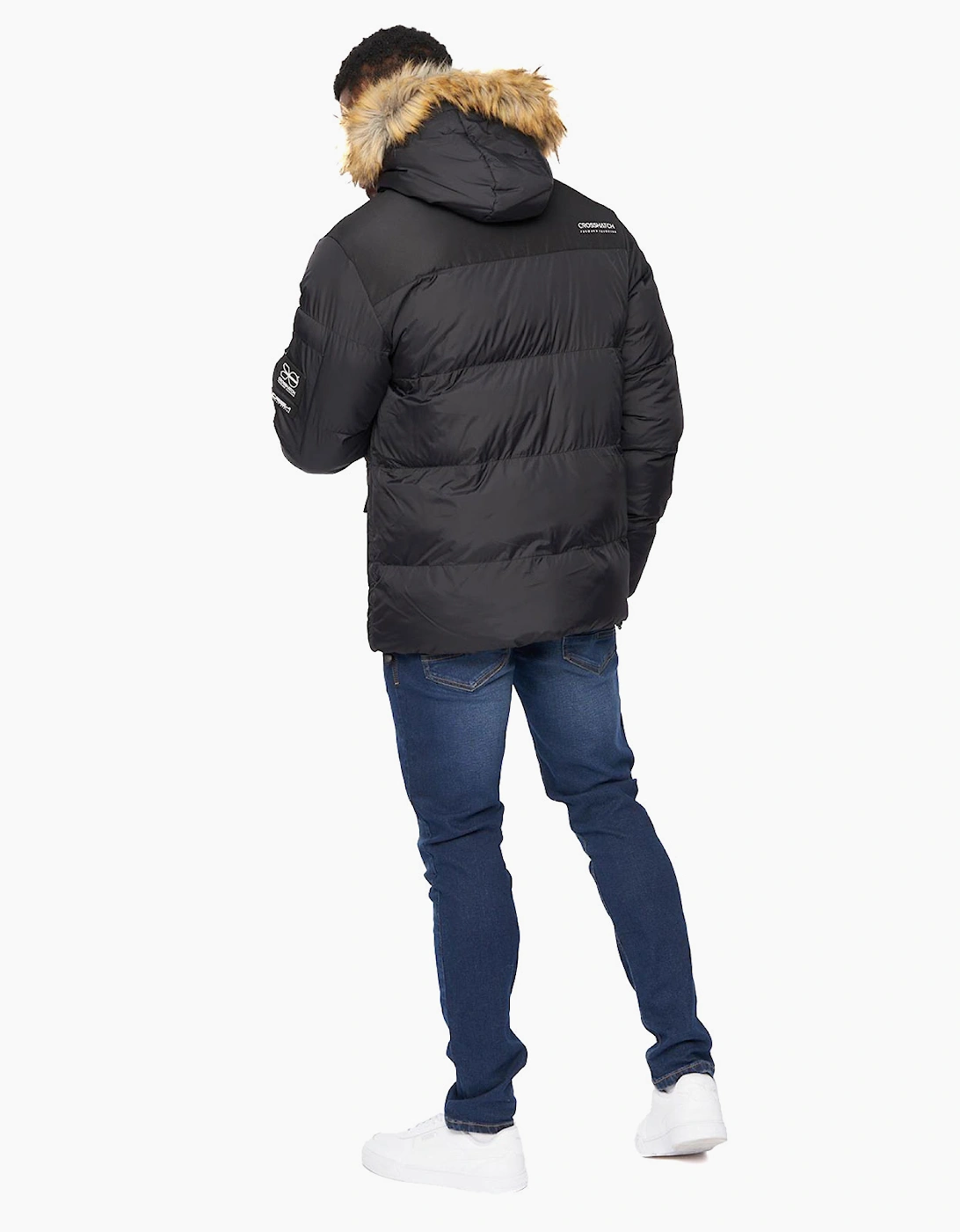 Crosshatch Bentlays Hooded Jacket Mens Black