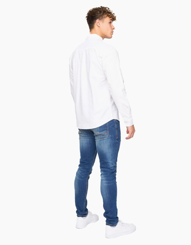 Bewley & Ritch Chatmen Slim Fit Oxford Shirt Mens White